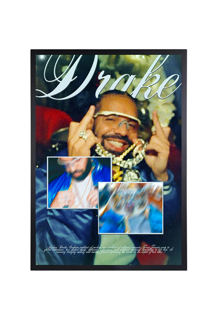 DRAKE BLING MOMENT A3 POSTER