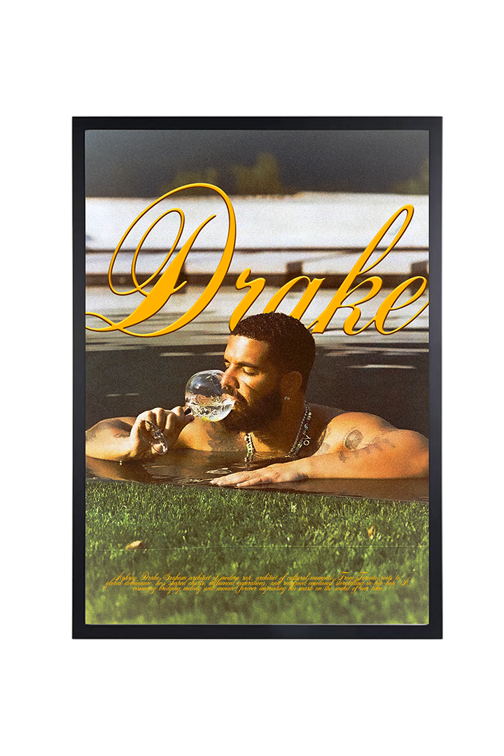 DRAKE - POOLSIDE PRINT (A3)